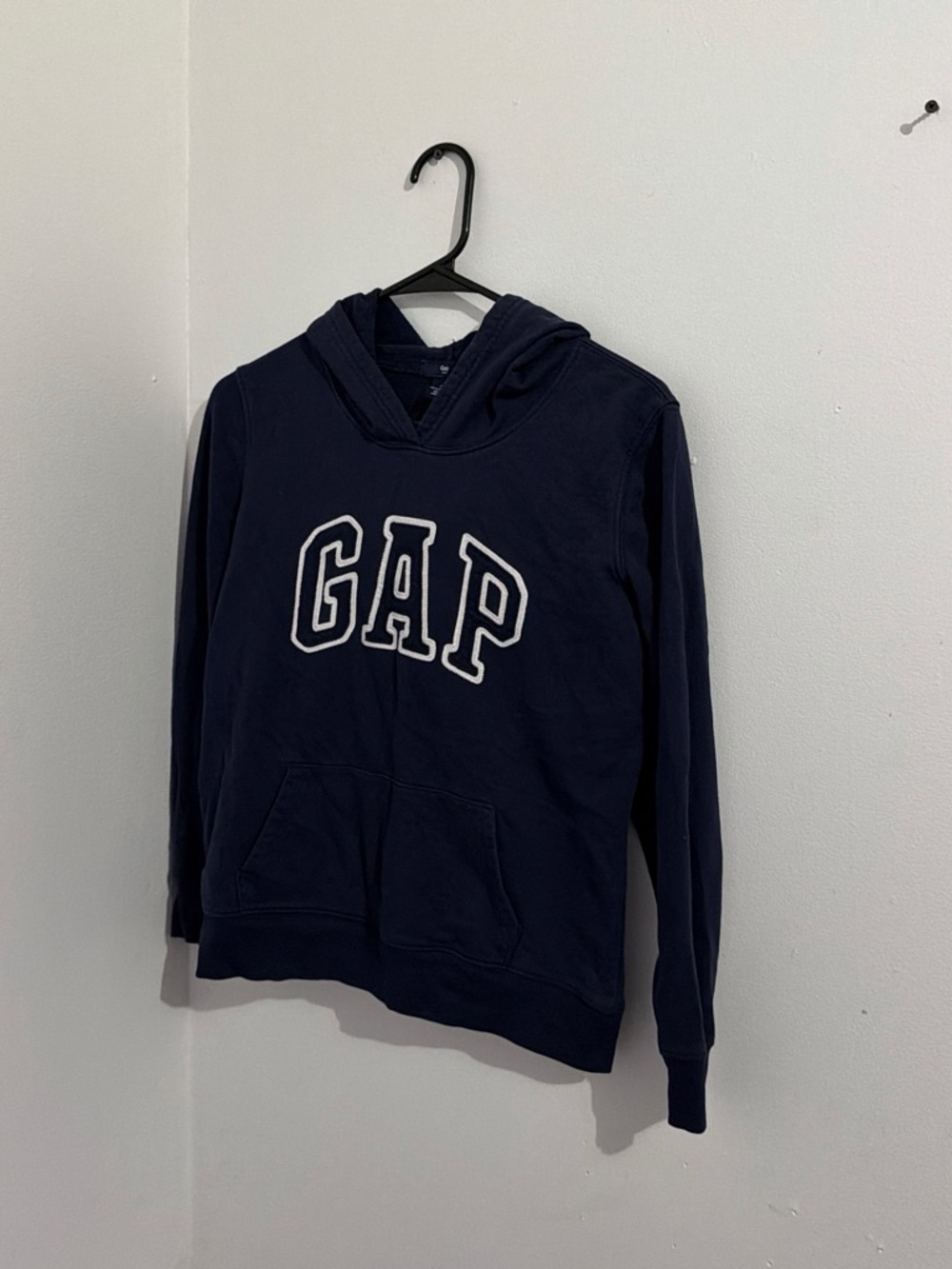 GAP Men's Navy Crewneck Hoodie with Logo